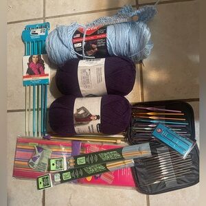 Yarn and crochet bundle